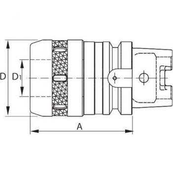 HOLEX: Mandrino Fisso HSK‑A 63 ad Alto Serraggio
