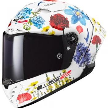 LS2 FF805 Thunder GP Flowers Carbon Casco Integrale Multicolore 2XL