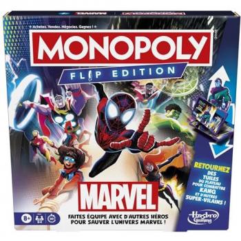 Jeu de Société Monopoly Flip Édition Marvel Hasbro