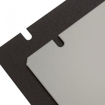 Coperchio in acciaio nero 143 x 76 x 1 mm