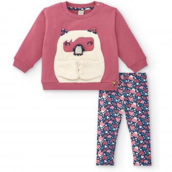 Tuc Tuc Bebé Estilo Freezy: Sudadera + Legging Rosa