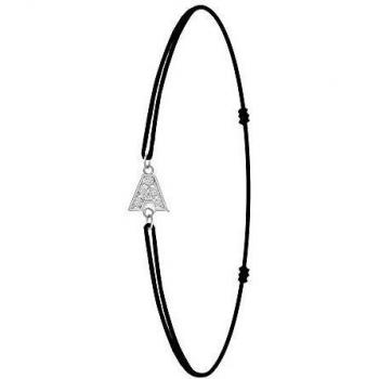 Visitez la Boutique pour Voir nos Bijoux SC Crystal Bracelet Cadeau Idée pour Femme en Métal Rhodié Noir Réglable
