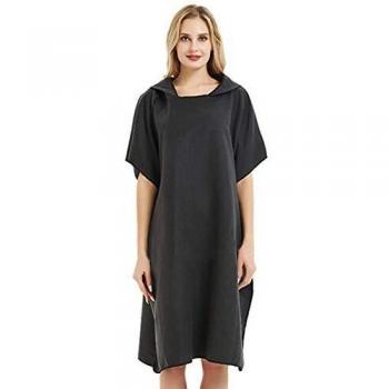 Thick Microfiber Wetsuit Changing Towel Poncho with Hood for Surfing