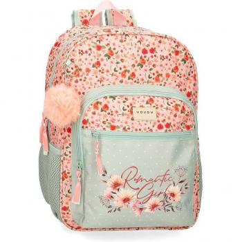 Mochila Movom Romantic Girl de 38cm con diseño floral