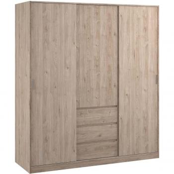2 Sliding Doors Naia Wardrobe in Jackson Hickory