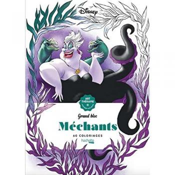 Grand bloc Disney Méchants: 60 coloriages anti-stress
