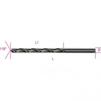 Serie Lunga Punte Elicoidali HSS Brunite 10 mm