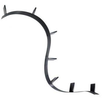 Kartell Bookworm Regalsystem – Schwarz, 20 x 19 x 320 cm