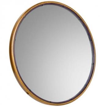 Espejo de pared Alexandra House Living Dorado 2 x 61 x 61 cm
