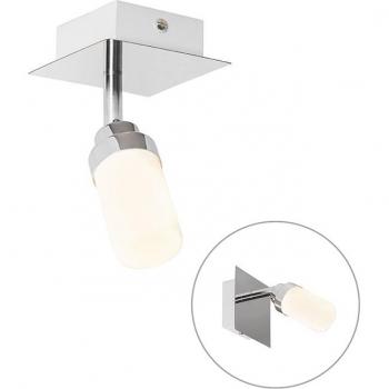 Qazqa Japie 1-flammiger LED Aufbaustrahler, modern, G9, Stahl, ohne Leuchtmittel