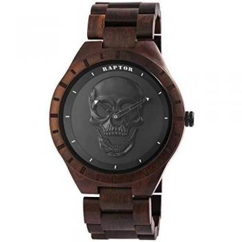 Reloj Masculino de Sándalo con Manecillas Brillantes