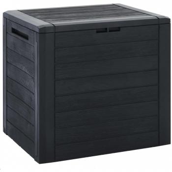 Boîte de rangement terrasse Anthracite 58,5 × 46 × 55 cm – Polypropylène