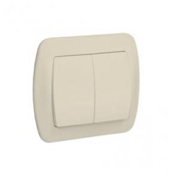Pulsante Interruttore Kontakt AW6/2/29 Argento