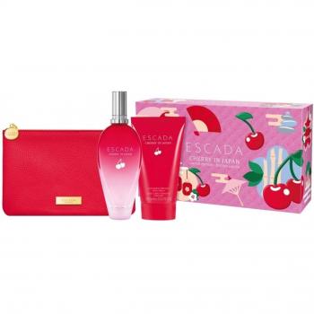 Escada Cherry in Japan Set de Regalo: Edt 100ml + Crema Corporal 150ml + Neceser