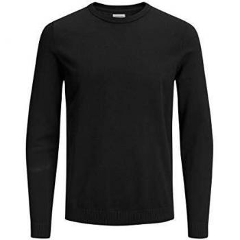 Jack & Jones JJEBASIC men's Sweater in Black