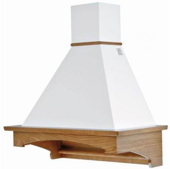 Iperbriko Cappa cucina rustica bianca Vienna intarsio noce 90 cm