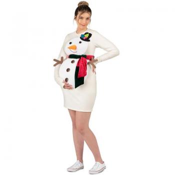 Costume da pupazzo di neve in abito per donne incinte