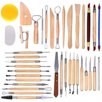 Kit de escultura de cerámica con pluma de hendidura