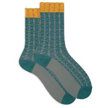 Gallo 1927 Calze corte donna verde fantasia 36-40