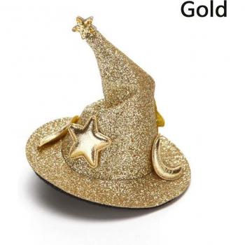 1Pcs Glitter Witch Hat Hairpin for Children