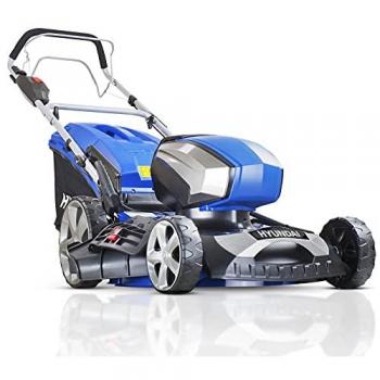 Hyundai 18/45cm Cordless 80v Lithium-Ion Battery Self Propelled Lawnmower with Battery and Charger
