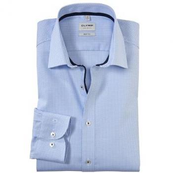 Businesshemd OLYMP Level Five body fit Gr. 40, N-Gr, blau (bleu), Herren