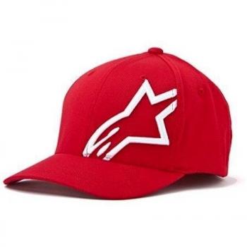 Alpinestars Corp Shift 2 Berretto Curvo Rosso‑Bianco XL