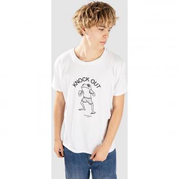 Fat Moose Knock Out Tee Weiß