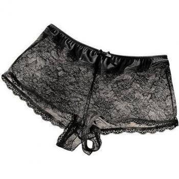 Gold Panty-Ouvert im lockeren Schnitt von Petite Fleur
