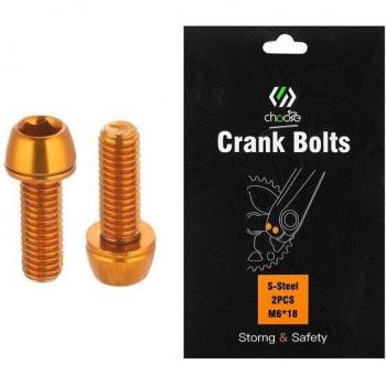 Tornillos de Manivela de Bicicleta M6 x 18mm de Titanio