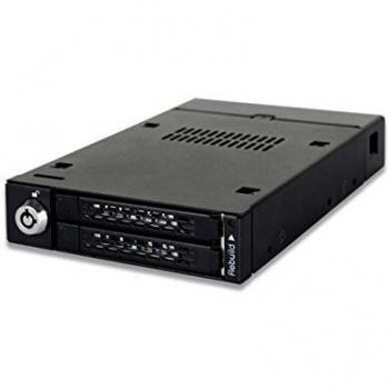 Icy Dock MB992SKR B Toug HARMOR Dual Bay RAID SATA SSD 2.5 Inches to 3.5 Inches Mobile Rack