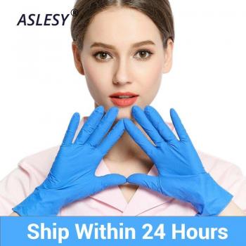 Gants anti‑taches 100 pcs, Nitrile/latex, usage ménager et industriel