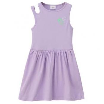 S.Oliver Mini‑Dreschkleid: Ripp‑Struktur & Cut‑Out