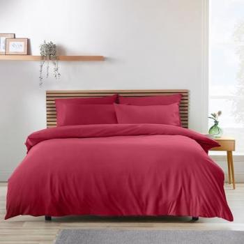 Catherine Lansfield So Soft Easy Iron Duvet Cover Set Hot Pink