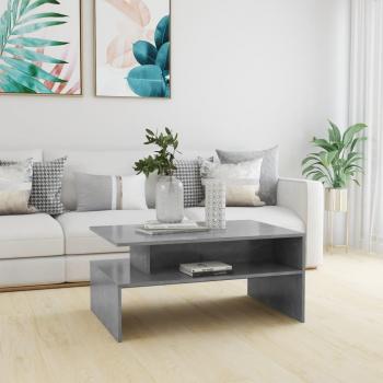 Mesa de centro Vidaxl, madera contrachapada, medidas 90x60x42,5 cm, color gris