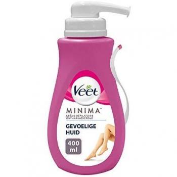 Veet Minima Sensitive Skin Enthaarungscreme mit Aloe Vera und Vitamin E 400 ml