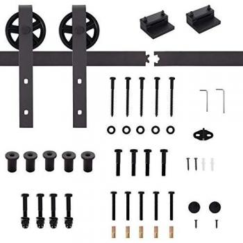 HOMCOM Kit de porte coulissante