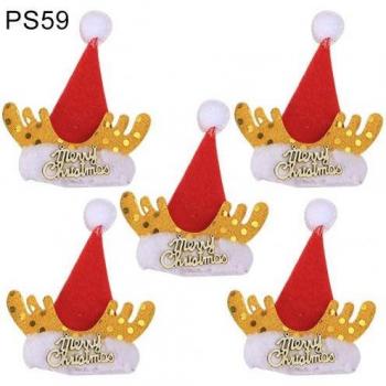Holiday Pointed Hat Wine Bottle Decorations