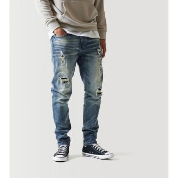 RenewWear 11° Ripped Jeans – Mid Blue Slub, W32 L30