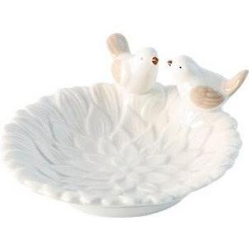 Plateau Oiseau‑Bijou en Porcelaine