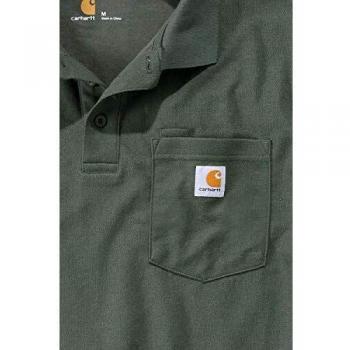 Polo Carhartt K570 couleur mousse taille XS avec poche