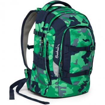 SATCH Schulrucksack „Pack Green Camou“ 9D8 – Grün‑Grau