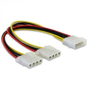 Câble Y 2 x 4 broches Molex DeLock