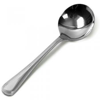 Stainless Steel Bead Cutlery Soup Spoons