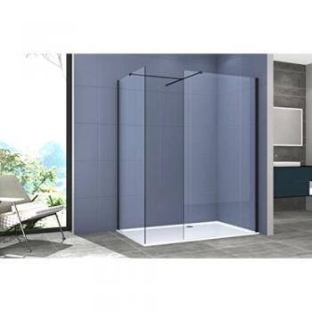 Nova Walkin Box Doccia 90x120 Nero Opaco 8mm Vetro