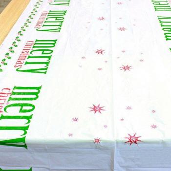 Décor Table Noëloïde PVC – Nappe Imperméable, Unique