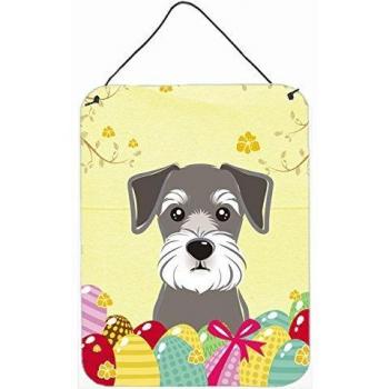 Multicolored Schnauzer Egg Hunt Wall Art