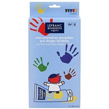 Paint BAR Washable Finger Paint Kids L&B Classic Set 5 x 80ml