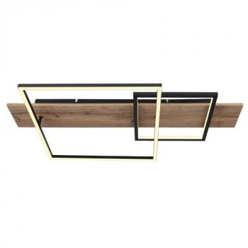 Schwarz matte Deckenleuchte VANNI, 75 cm