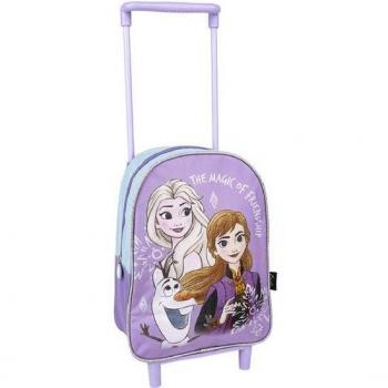 Mochila Infantil Trolley Escolar Frozen Lilac
